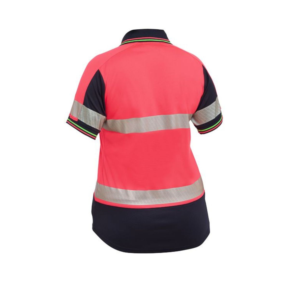 Bisley Women's Taped Two Tone Hi Vis V-Neck Polo BKL1225T