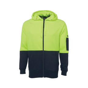 JB's Hi Vis Full Zip Fleecy Hoodie 6HVH