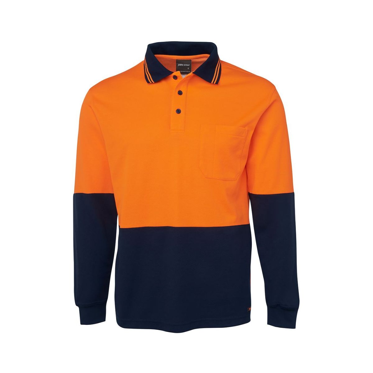 JB's Hi Vis Long Sleeve Comfort Polo 6HPL