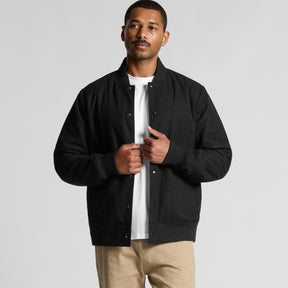 ascolour Men's Felt Bomber Jacket Black 5512