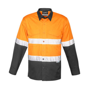 Syzmik Men's Rugged Cooling HI Vis Taped Long Sleeve Shirt ZW129