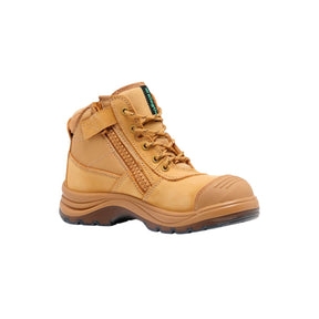 KingGee Women’s Zip/Lace Steel Cap 5" Work Boots