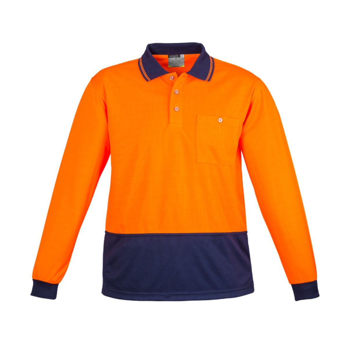 Syzmik Unisex Hi Vis Basic Long Sleeve Polo ZH232