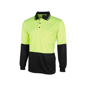 JB's Hi Vis Long Sleeve Jacquard Polo 6HJNL