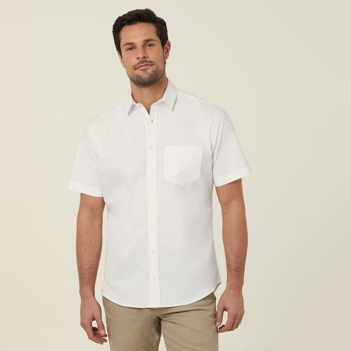 NNT Men's Avignon Stretch Short Sleeve Shirt CATJDN