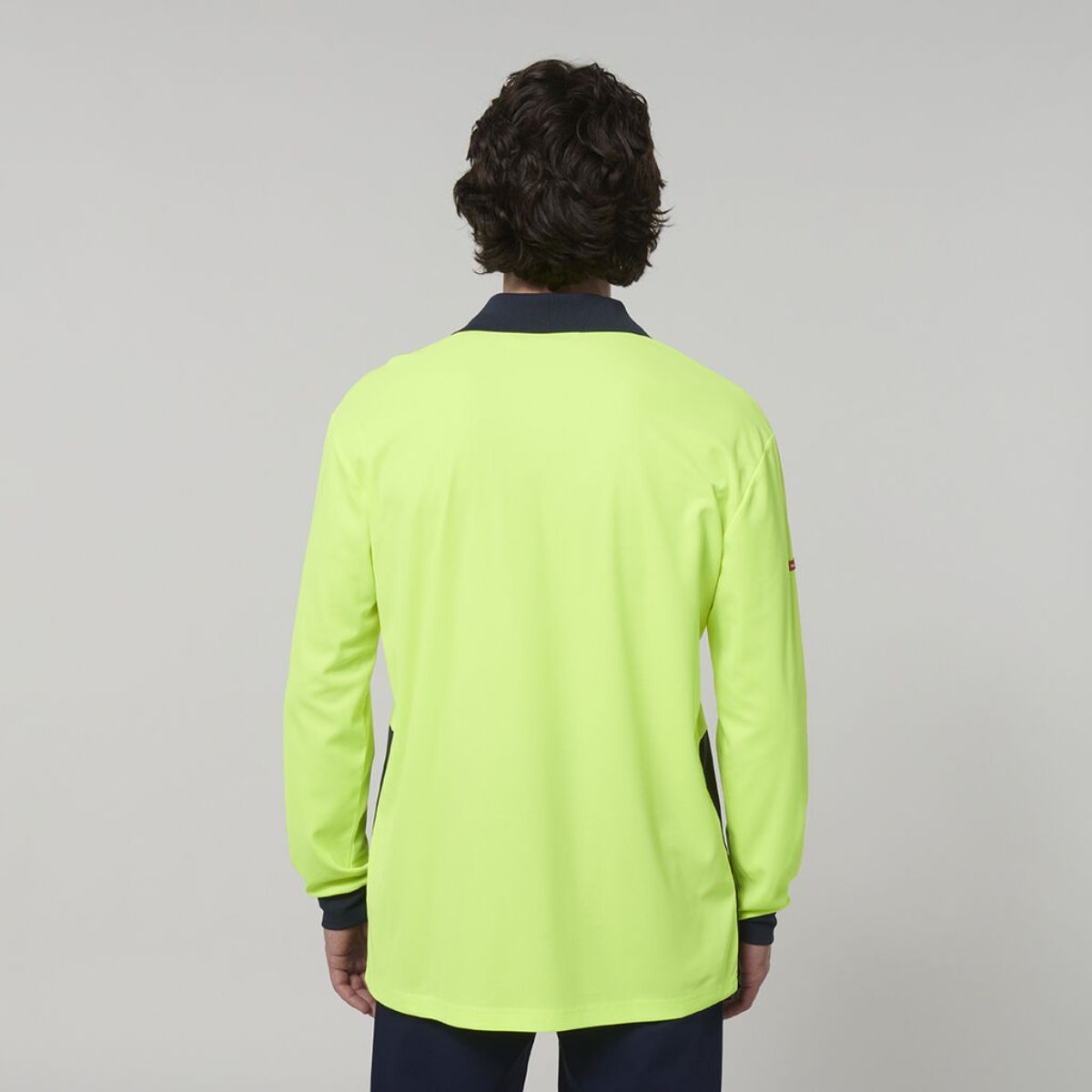 Hard Yakka Men's Long Sleeve Hi Vis Polo Y19617