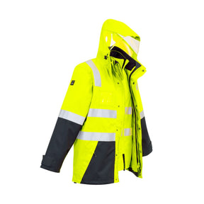 Syzmik Men's Hi Vis 4 In 1 Waterproof Jacket ZJ532