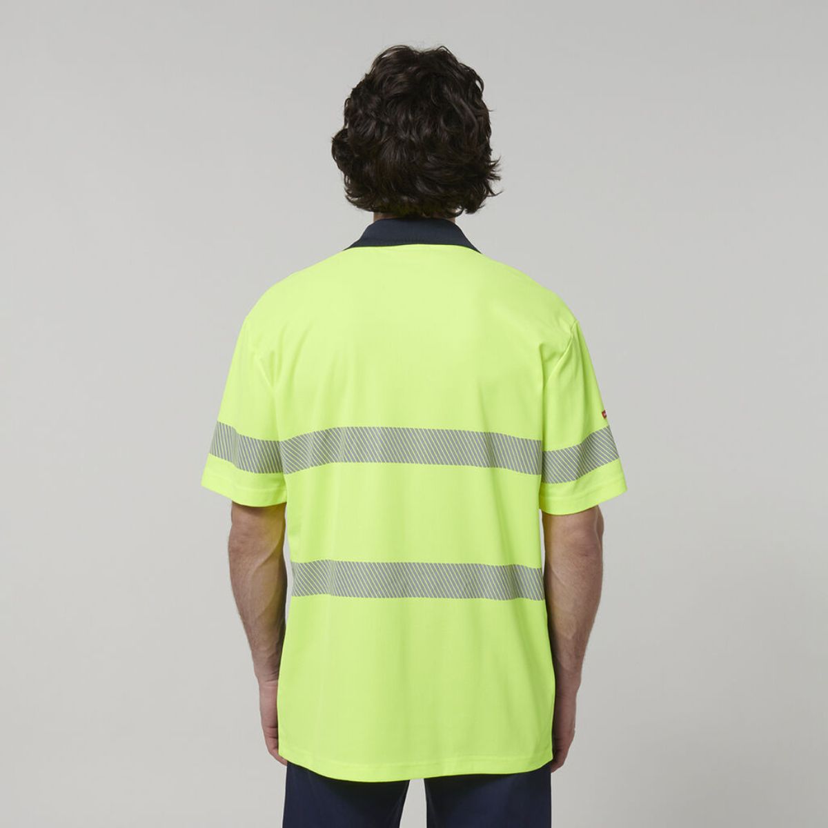 Hard Yakka Men's Short Sleeve Hi Vis Taped Polo Y19618