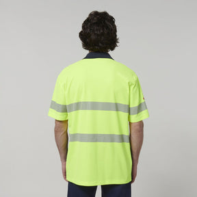 Hard Yakka Men's Short Sleeve Hi Vis Taped Polo Y19618