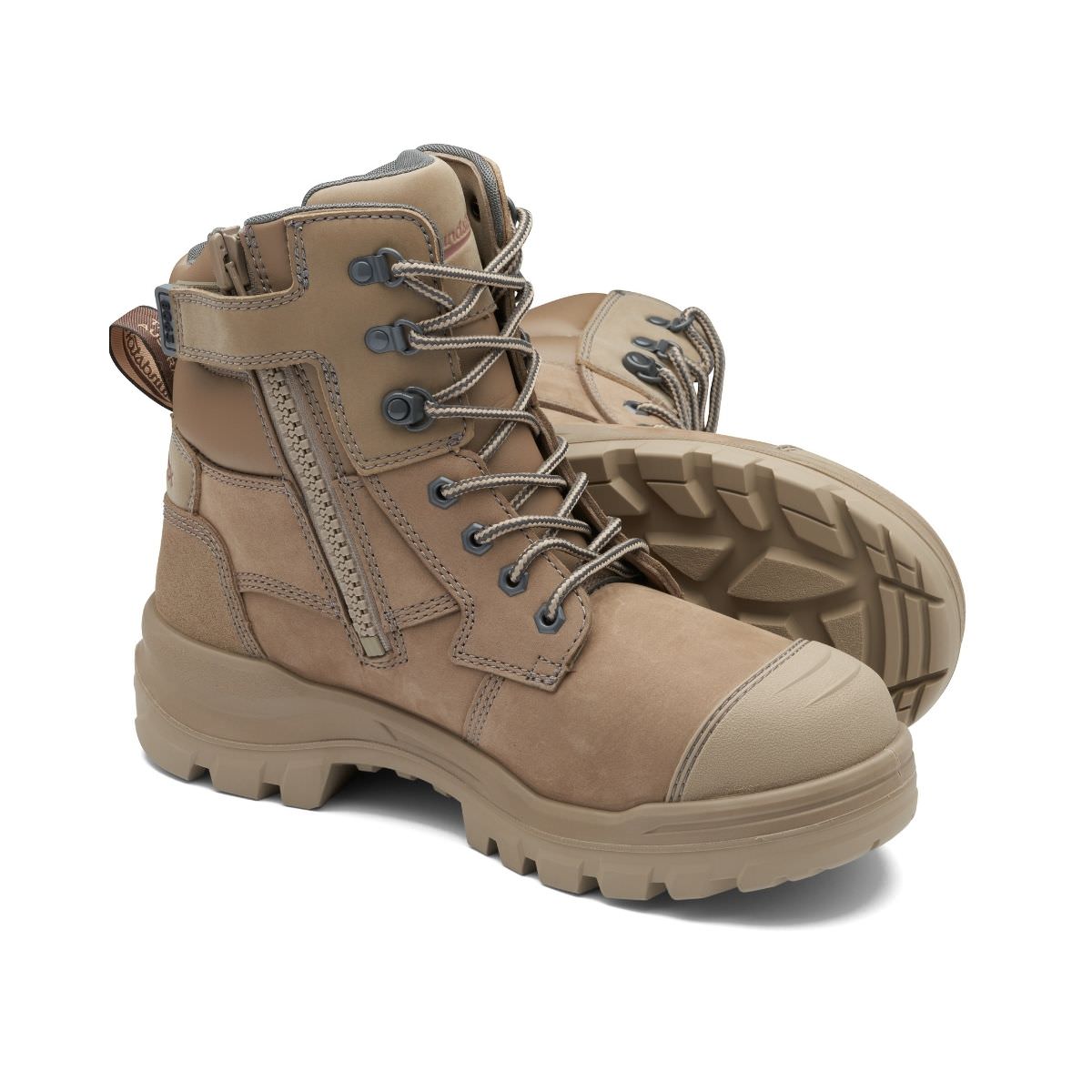 Blundstone Unisex Rotoflex Safety Boots - Stone #8063