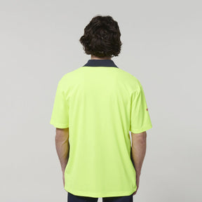 Hard Yakka Men's Short Sleeve Hi Vis Polo Y19616