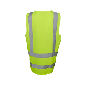 JB's Hi Vis Zip Drop Tail H Pattern (Day and Night) Safety Vest 6DNDV (Each)
