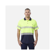 KingGee Men's Workcool Hyperfreeze Hi Vis Short Sleeve Polo Shirt With Segmented Tape K54215
