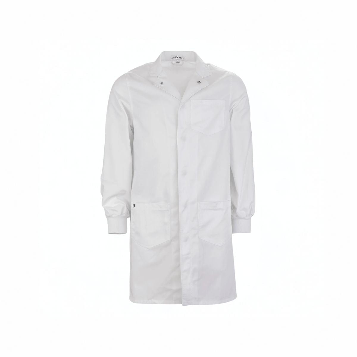 Simmons Knit Cuff Lab Coat - Unisex White LC-SIM-U-W