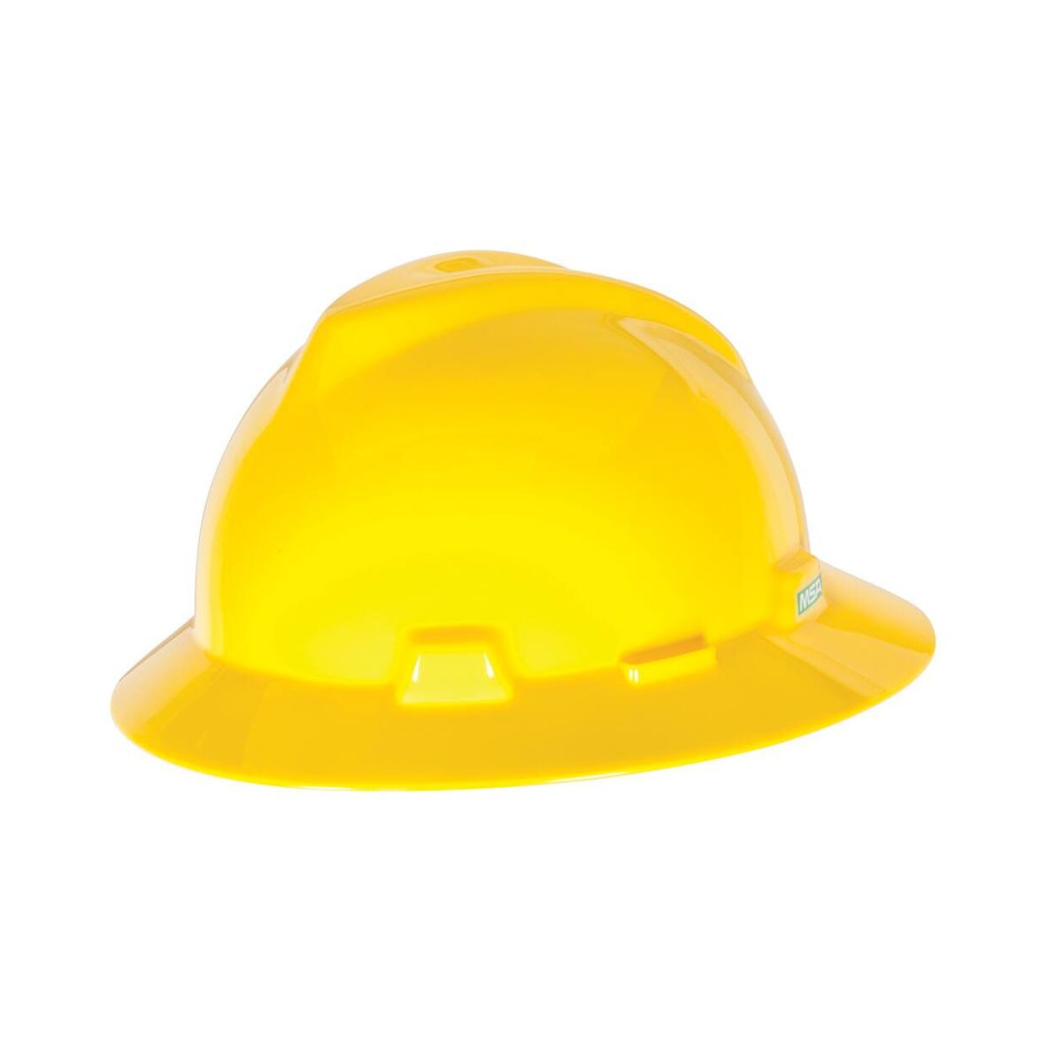 MSA V-Gard Full Brim Hard Hat, Fas-Trac III 4pt Suspension 220949 (Each)