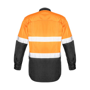 Syzmik Men's Rugged Cooling HI Vis Taped Long Sleeve Shirt ZW129