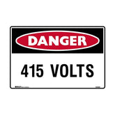 Danger 415 Volts 125 x 90 Self Adhesive (Pack of 5) Sign