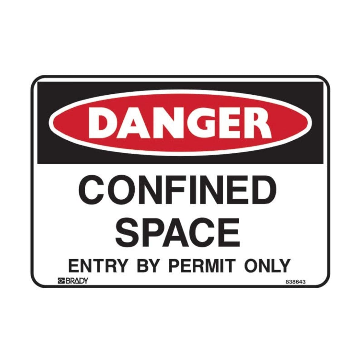 Danger Confined Space Entry By Permit Only