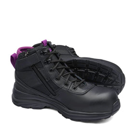 Blundstone Women's Safety Series - Safety Joggers - Black and Purple #887