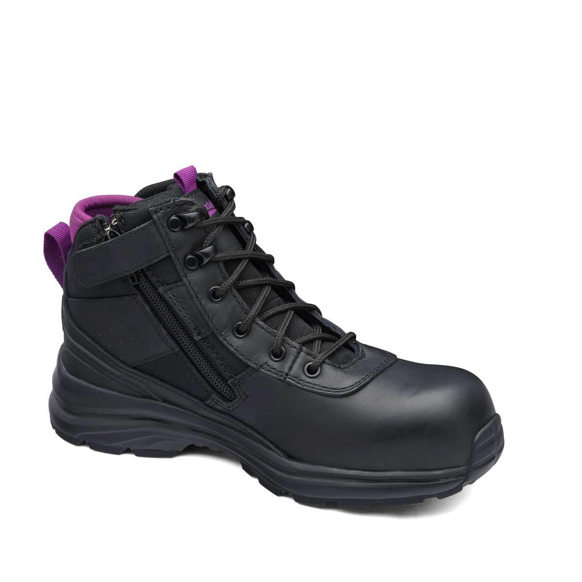 Blundstone Women's Safety Series - Safety Joggers - Black and Purple #887