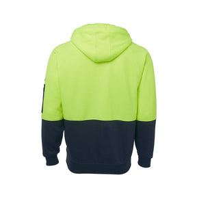 JB's Hi Vis Full Zip Fleecy Hoodie 6HVH