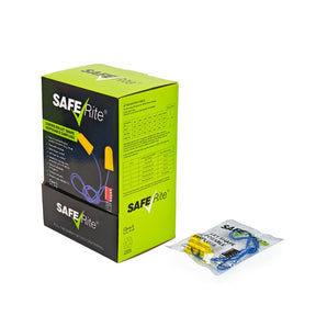 Saferite Bullet Shape Disposable Class 5 Earplugs - Corded SREPBLT-C (Box of 100 Pairs)