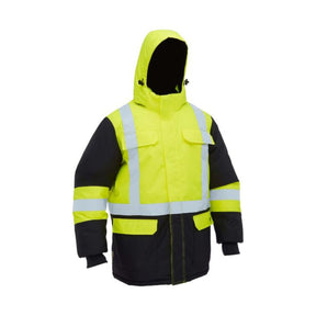 Bisley H Taped Hi Vis Freezer Hooded Jacket BJ6454HT