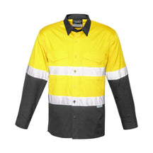 Syzmik Men's Rugged Cooling HI Vis Taped Long Sleeve Shirt ZW129