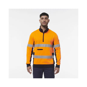 KingGee Hi Vis Reflective 1/4 Zip Fleece K55040