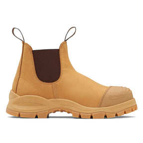 Blundstone Unisex Elastic Side Series - Slip on Safety Boots - Wheat #989