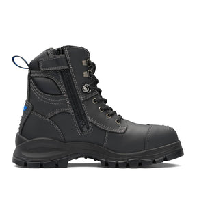 Blundstone Unisex Zip Up Series Safety Boots - Black #997