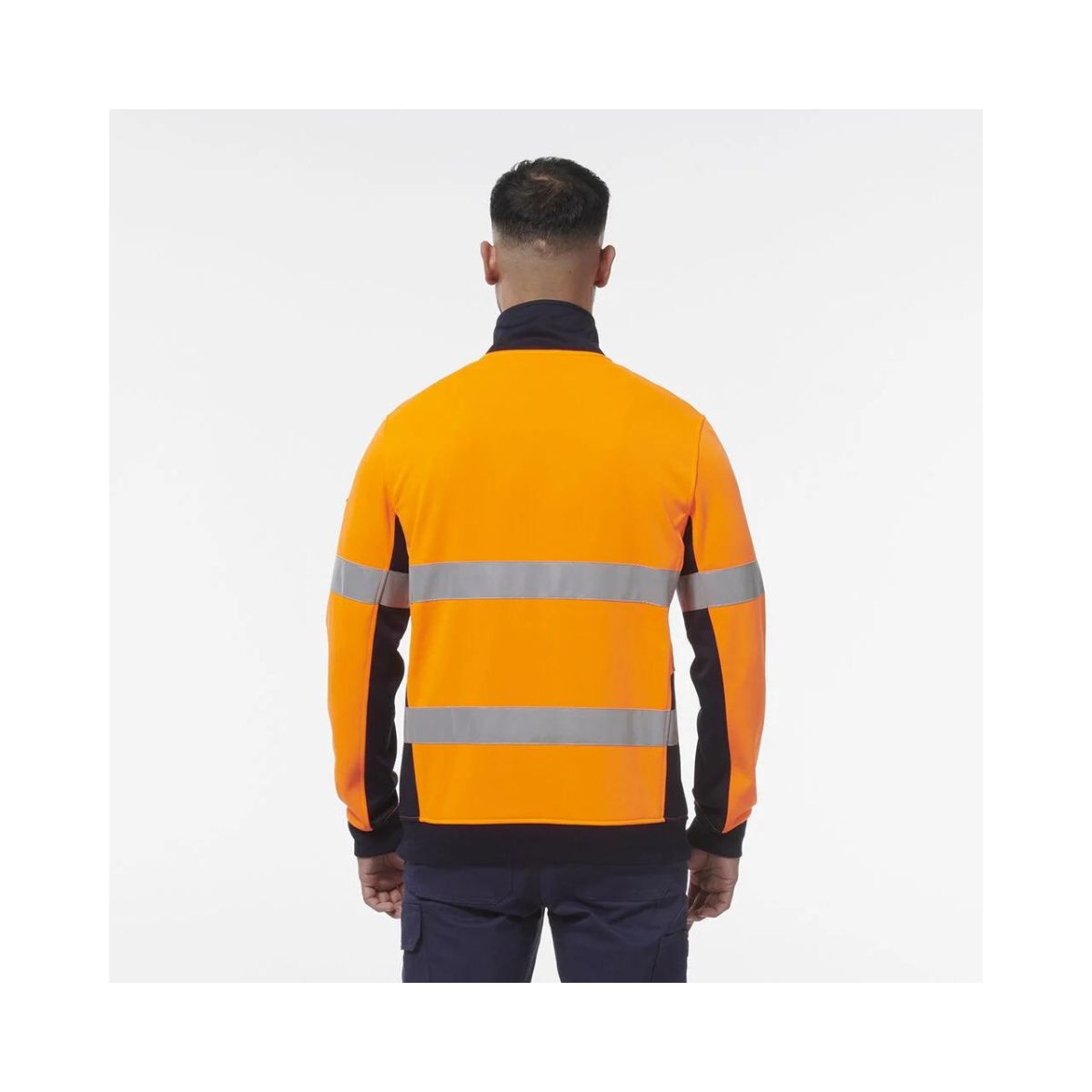 KingGee Hi Vis Reflective 1/4 Zip Fleece K55040