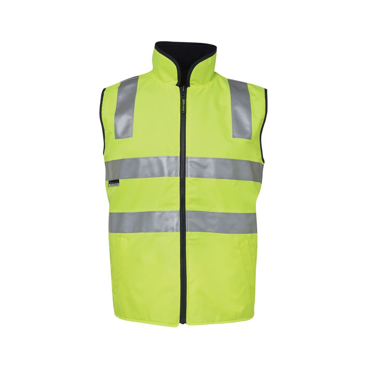 JB'S Hi Vis Day and Night Reversible Polar Fleece Vest 6D4RV