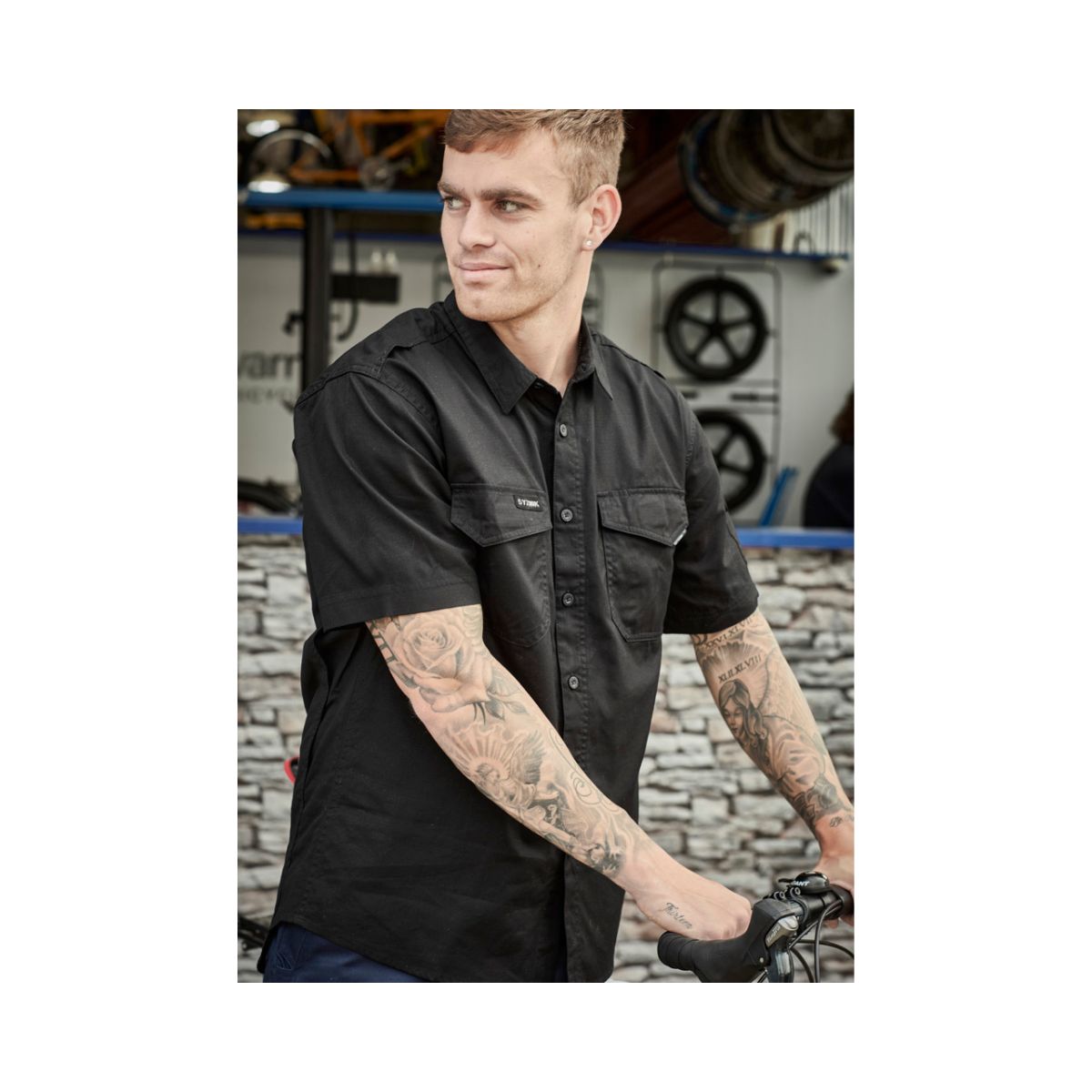 Syzmik Men's Rugged Cooling Short Sleeve Shirt ZW405