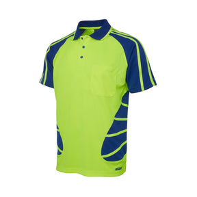 JB's Wear Hi Vis Short Sleeve Spider Polo 6HSP