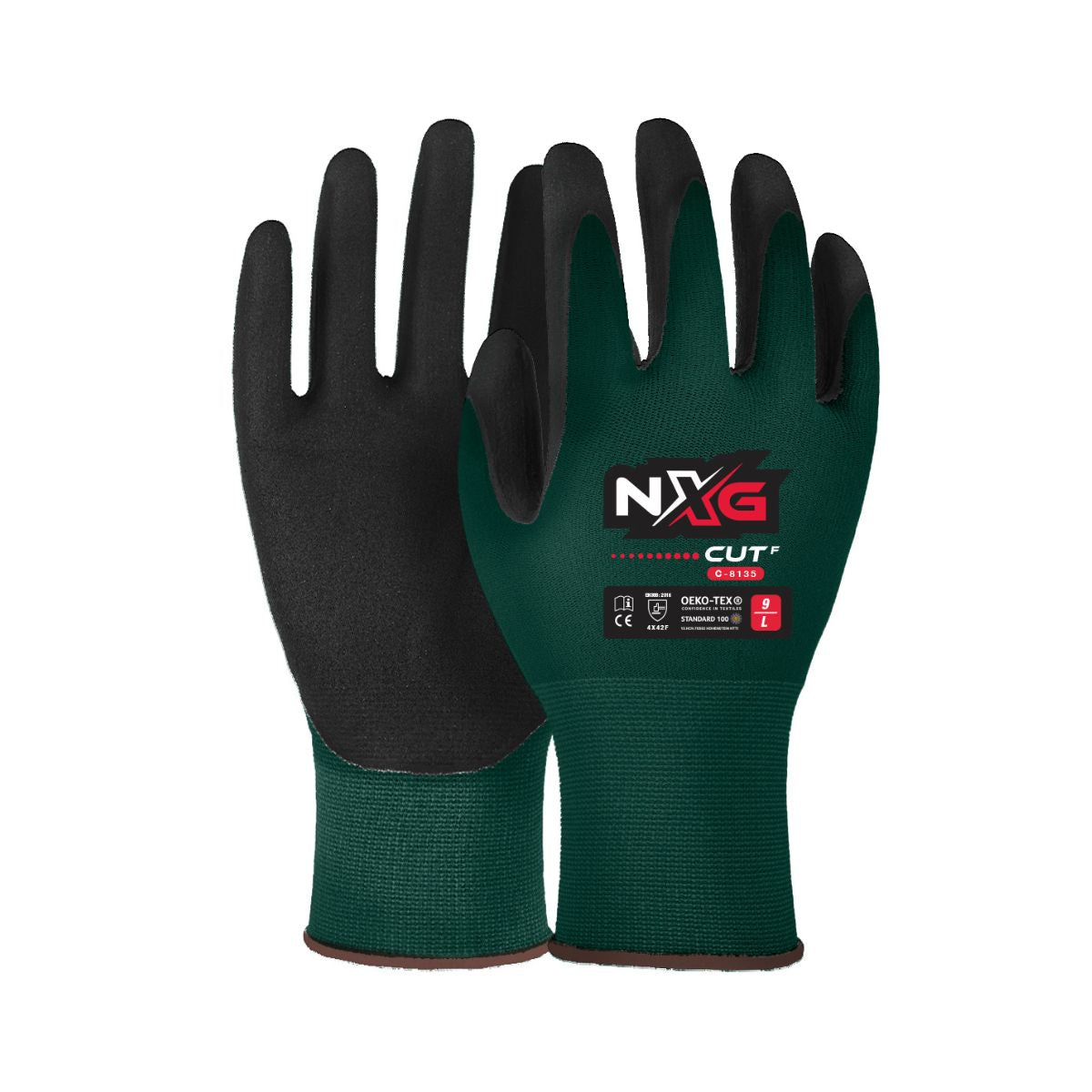 NXG™ Cut F Lite Black Nitrile Gloves C-8135 (Pack Of 12)