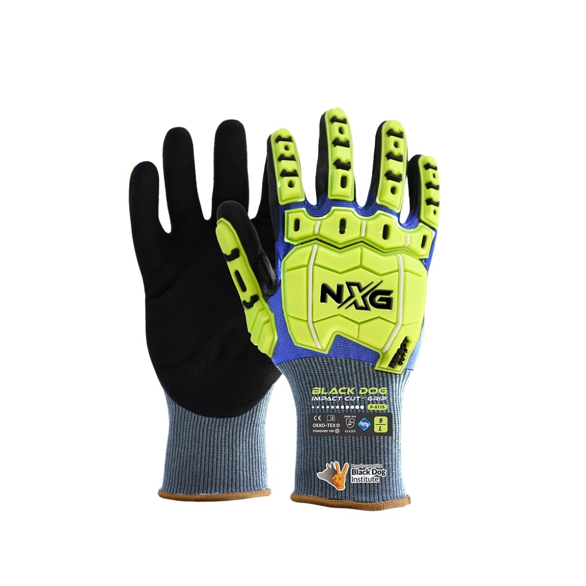 NXG™ Black Dog Cut D Gloves P-8175 (Pack of 12)