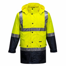 Portwest Eyre Lightweight Hi-Vis Rain Jacket with Tape MJ306