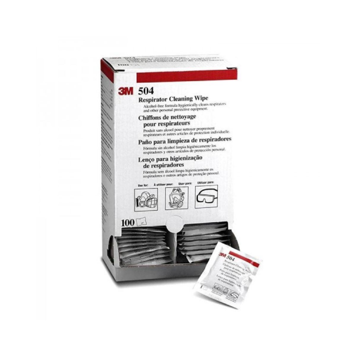 3M™ Respirator Cleaning Wipe 504/07065 (Box of 100)