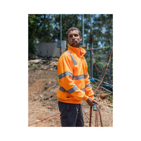 Bisley X Taped Hi Vis 1/4 Zip Pullover BK6814XT