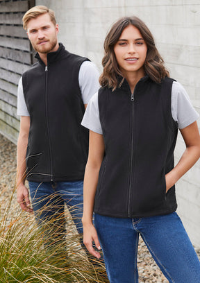 Women's Plain Fleece Vest PF905