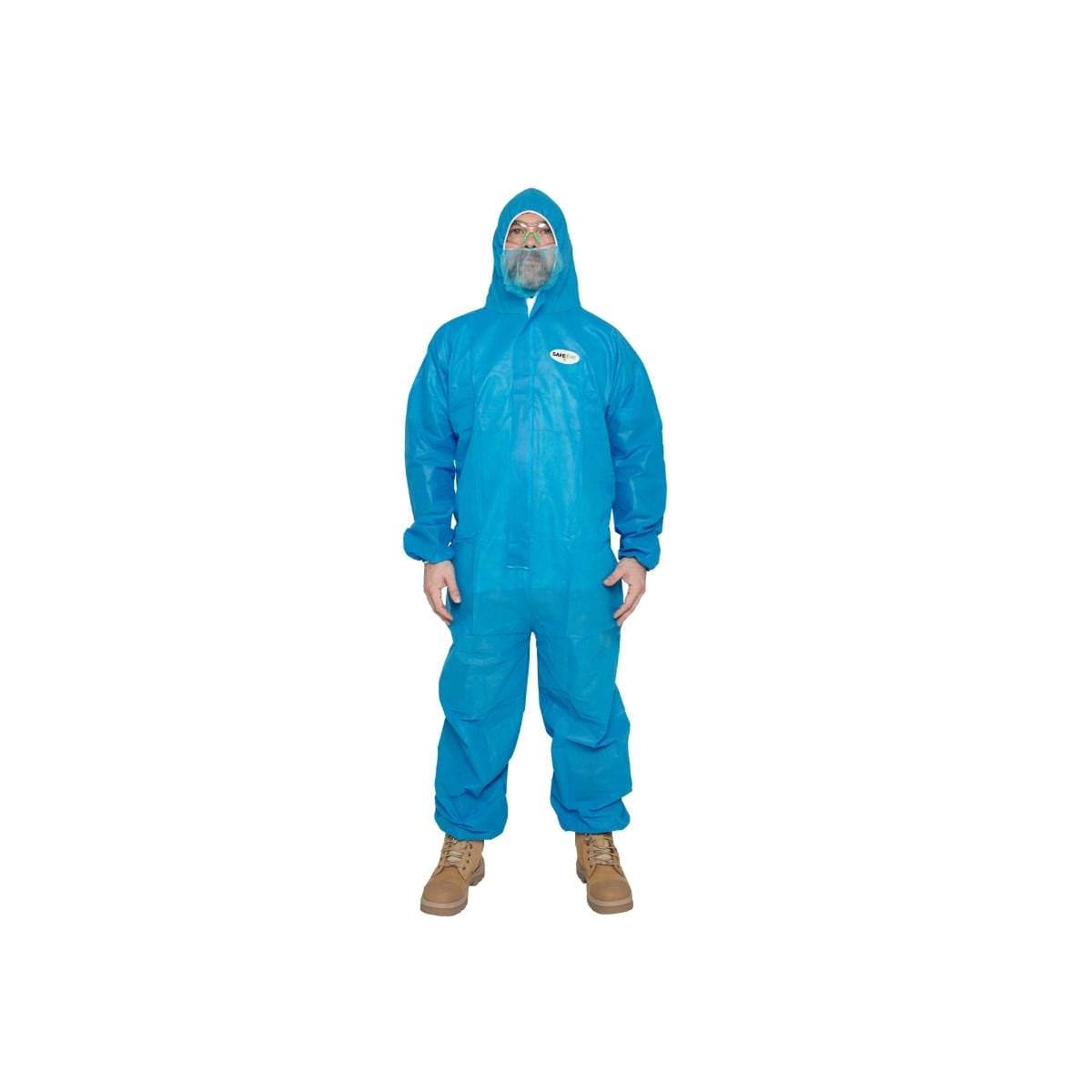 SafeRite® Disposable Coverall Blue SMS Type 5/6 SRDCSMSB (Each)