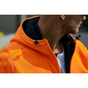 Bisley Taped Hi Vis Zip Fleece Hoodie With Sherpa Lining BK6988T