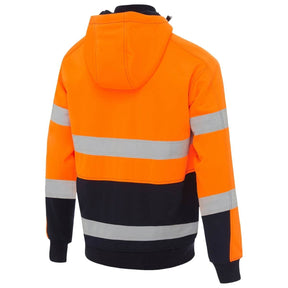 Bisley Taped Hi Vis Zip Fleece Hoodie With Sherpa Lining BK6988T