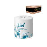 Livi Toilet Tissue Essentials Embossed 2PLY 400 Sheets 33-TP400L (Carton of 48)