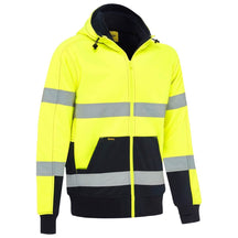 Bisley Taped Hi Vis Zip Fleece Hoodie With Sherpa Lining BK6988T