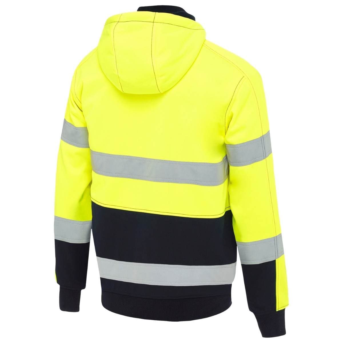 Bisley Taped Hi Vis Zip Fleece Hoodie With Sherpa Lining BK6988T