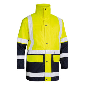 Bisley Taped Hi Vis 5 In 1 Rain Jacket BK6975