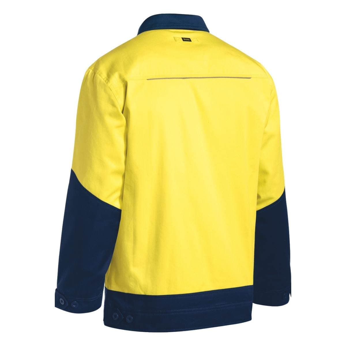 Bisley Hi Vis Drill Jacket With Liquid Repellent Finish BJ6917