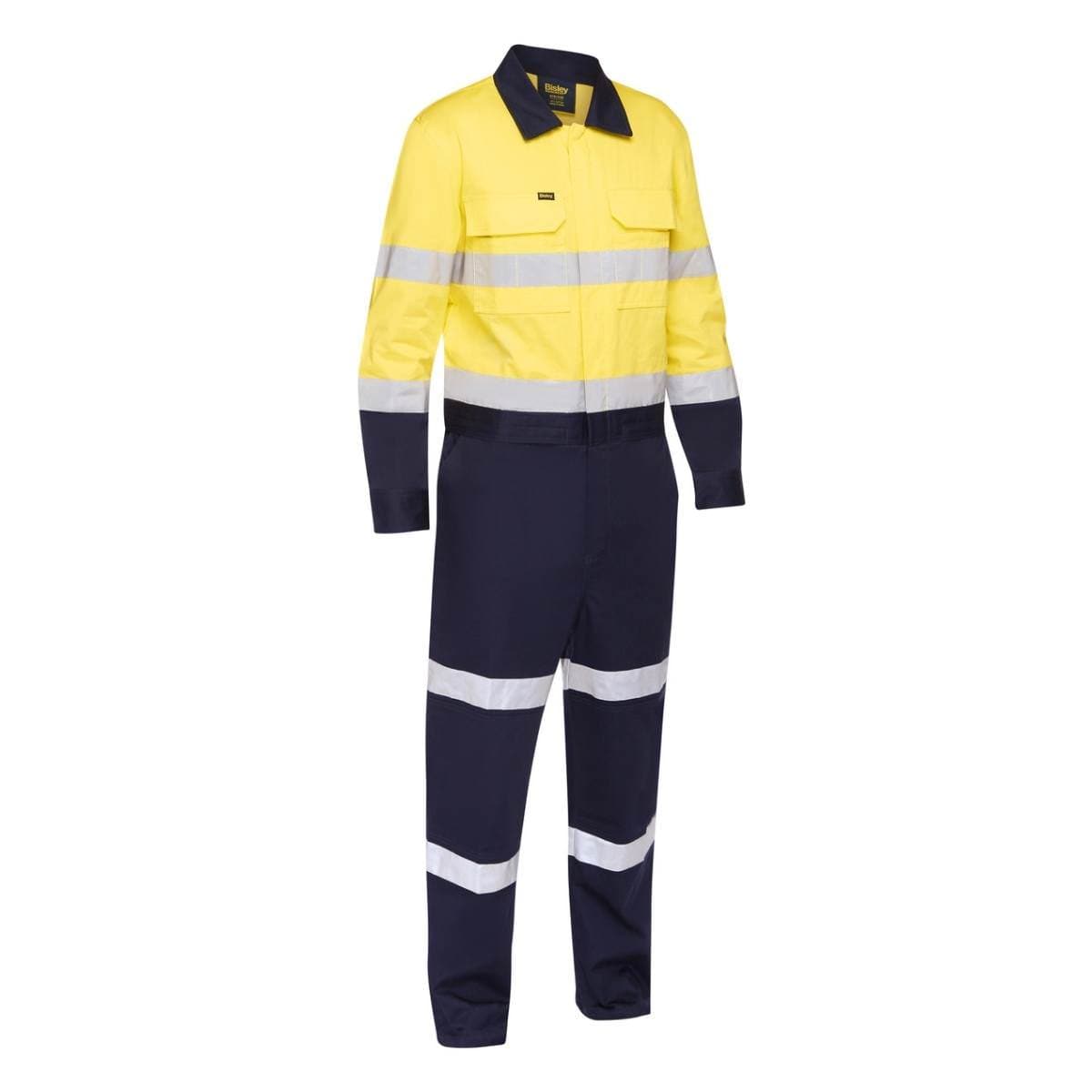 Bisley Taped Hi Vis Work Coverall With Waist Zip Opening BC6066T